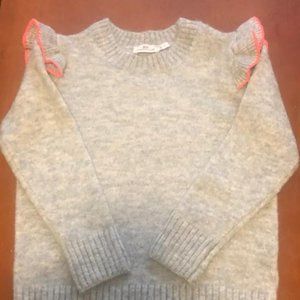Vineyard Vines Girls Flutter Sleeve Sweater size S